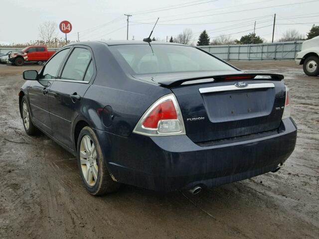 3FAHP08148R229472 - 2008 FORD FUSION SEL BLUE photo 3