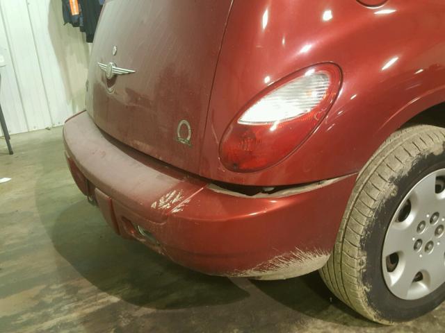 3A4FY58B96T222242 - 2006 CHRYSLER PT CRUISER MAROON photo 9