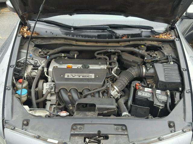 1HGCS12718A020403 - 2008 HONDA ACCORD EX GRAY photo 7