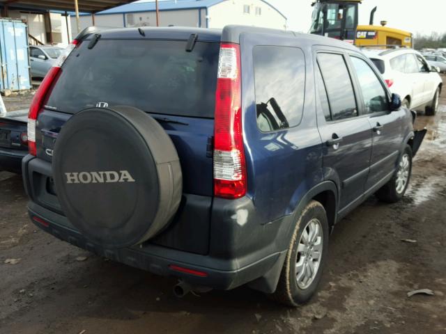 SHSRD78895U301057 - 2005 HONDA CR-V EX BLUE photo 4