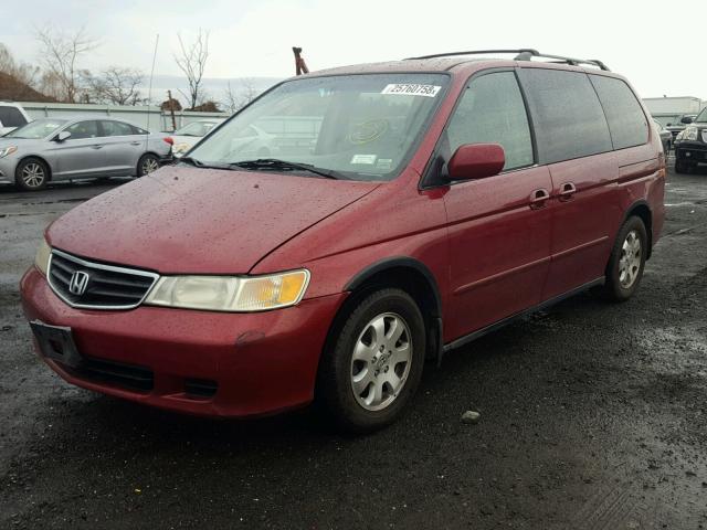 2HKRL18902H527629 - 2002 HONDA ODYSSEY EX RED photo 2