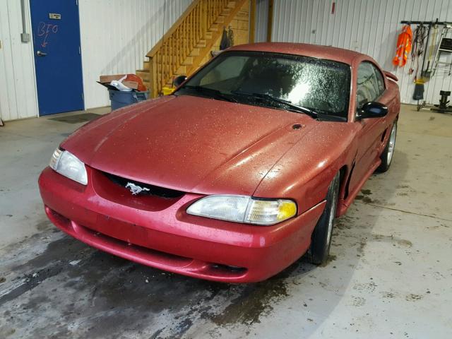 1FALP42X0TF216013 - 1996 FORD MUSTANG GT RED photo 2