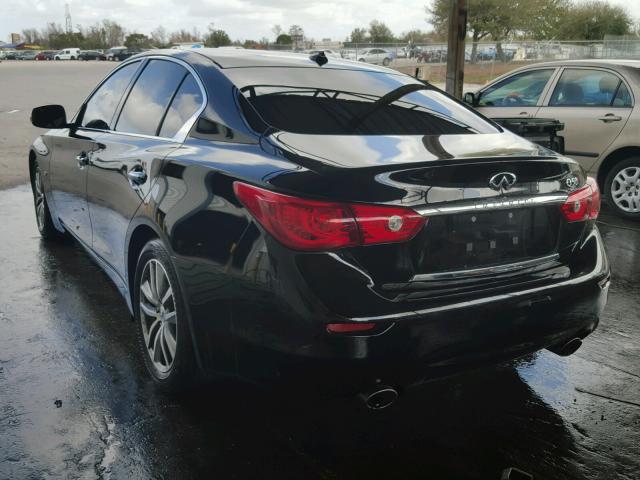 JN1BV7AP7FM347103 - 2015 INFINITI Q50 BASE BLACK photo 3