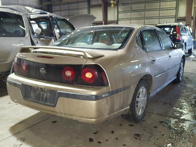 2G1WF52E449291718 - 2004 CHEVROLET IMPALA 金色 照片 4