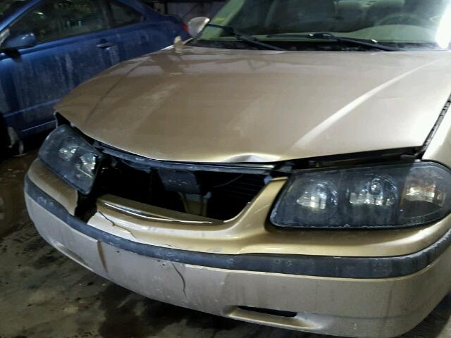 2G1WF52E449291718 - 2004 CHEVROLET IMPALA GOLD photo 9