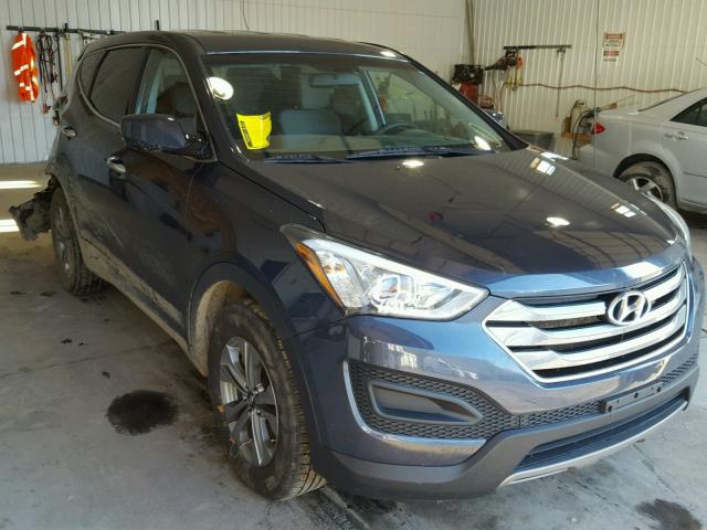 5XYZT3LB4GG379098 - 2016 HYUNDAI SANTA FE S BLUE photo 1