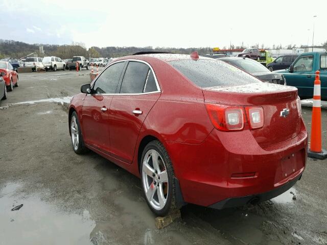 1G11J5SX0DF222087 - 2013 CHEVROLET MALIBU LTZ MAROON photo 3