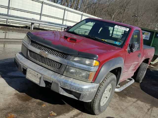 1GCDT146258181687 - 2005 CHEVROLET COLORADO RED photo 2