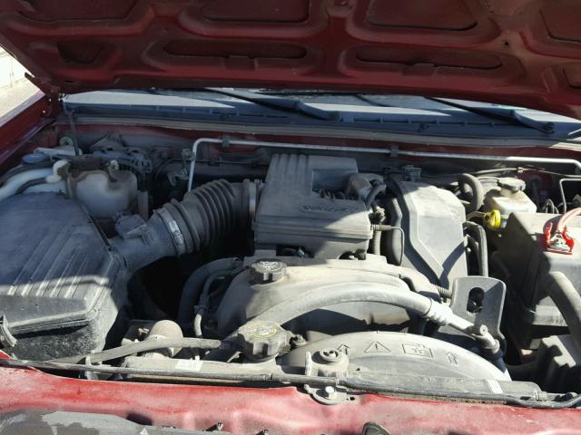 1GCDT146258181687 - 2005 CHEVROLET COLORADO RED photo 7