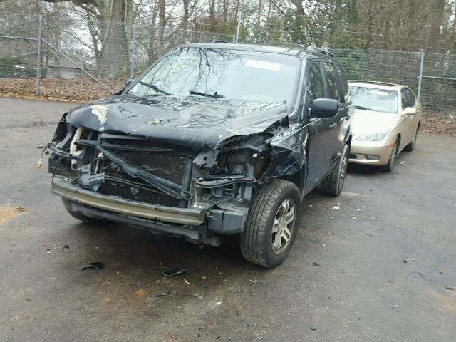 5FNYF18694B009383 - 2004 HONDA PILOT EXL BLACK photo 2