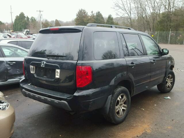 5FNYF18694B009383 - 2004 HONDA PILOT EXL BLACK photo 4