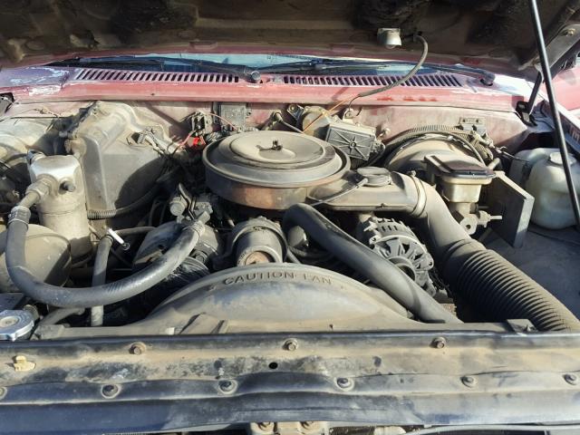 1GNCS18Z0L8131703 - 1990 CHEVROLET BLAZER S10 RED photo 7