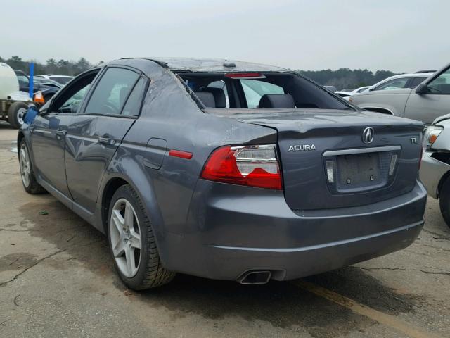 19UUA66235A050128 - 2005 ACURA TL GRAY photo 3