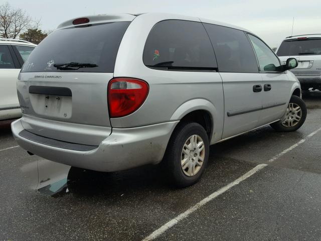 1D4GP24R67B103665 - 2007 DODGE GRAND CARA SILVER photo 4