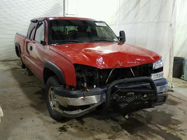 2GCEK19T651218734 - 2005 CHEVROLET SILVERADO RED photo 1