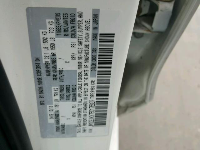 JM1DE1KY7E0176837 - 2014 MAZDA MAZDA2 SPO 白色 照片 10