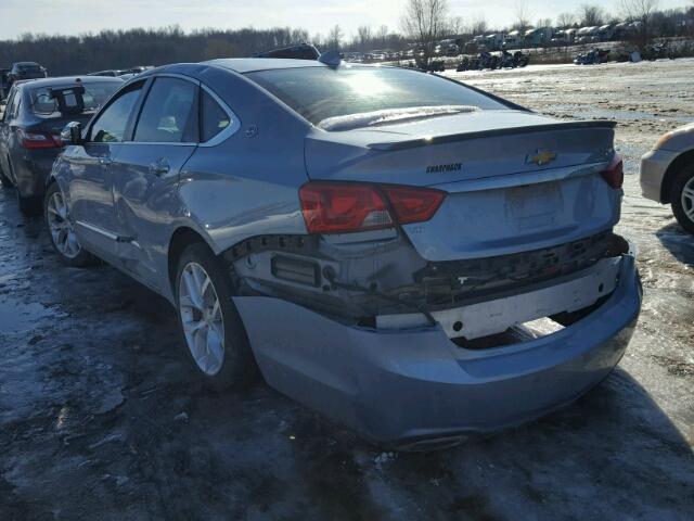 1G1165S37FU101019 - 2015 CHEVROLET IMPALA LTZ BLUE photo 3