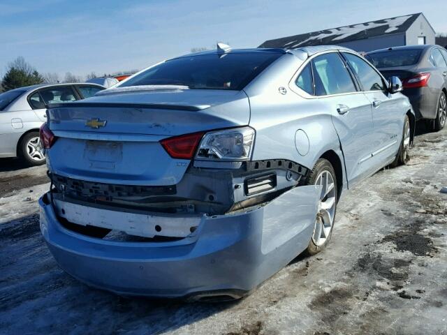 1G1165S37FU101019 - 2015 CHEVROLET IMPALA LTZ BLUE photo 4