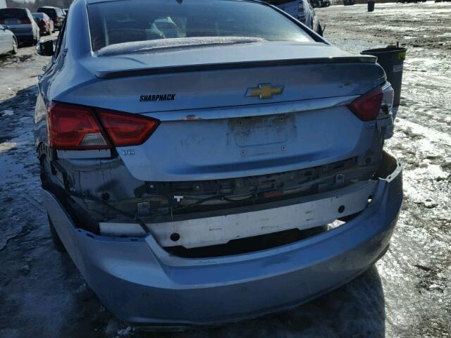 1G1165S37FU101019 - 2015 CHEVROLET IMPALA LTZ BLUE photo 9