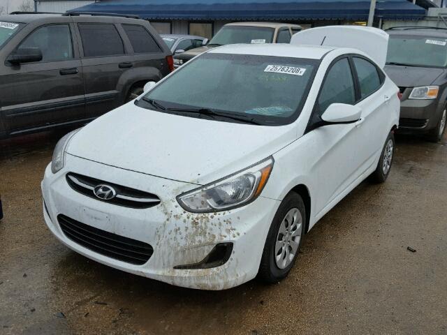 KMHCT4AE9FU907297 - 2015 HYUNDAI ACCENT GLS WHITE photo 2