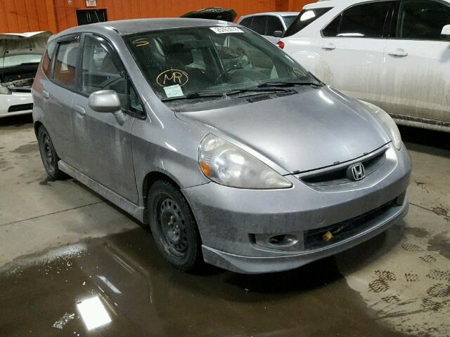 JHMGD37657S818920 - 2007 HONDA FIT S SILVER photo 1