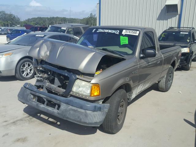 1FTYR10D55PA00690 - 2005 FORD RANGER GOLD photo 2