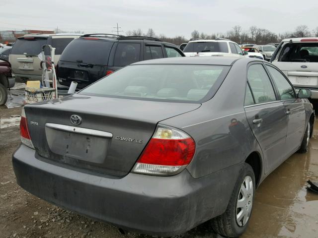 4T1BE32K05U552698 - 2005 TOYOTA CAMRY LE GRAY photo 4