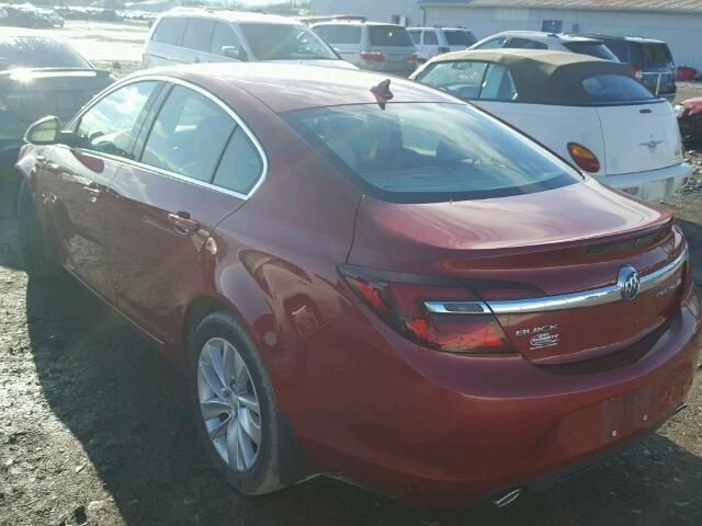 2G4GK5EX2E9262705 - 2014 BUICK REGAL MAROON photo 3