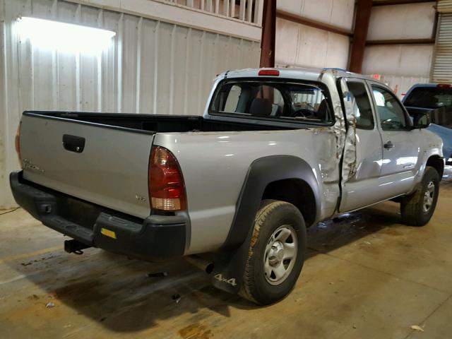 5TEUU42N47Z350103 - 2007 TOYOTA TACOMA ACC SILVER photo 4