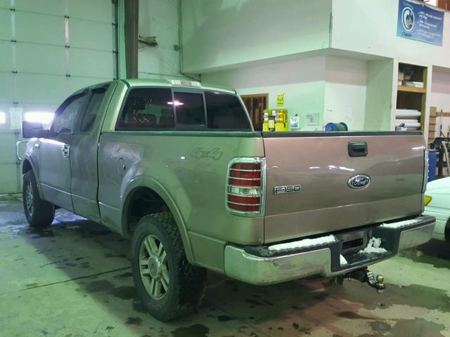 1FTPX14505NA59789 - 2005 FORD F150 BROWN photo 3