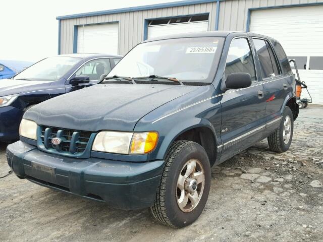 KNDJA723XX5615962 - 1999 KIA SPORTAGE GREEN photo 2