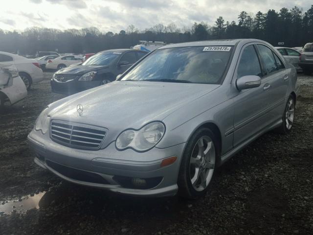 WDBRF52H37E023659 - 2007 MERCEDES-BENZ C 230 SILVER photo 2