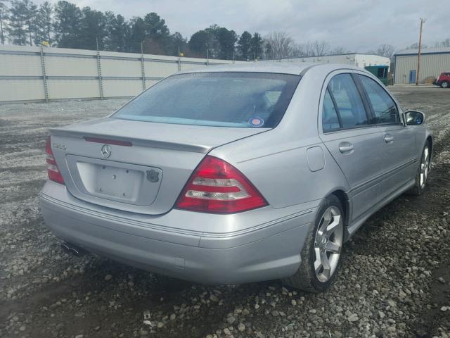 WDBRF52H37E023659 - 2007 MERCEDES-BENZ C 230 SILVER photo 4