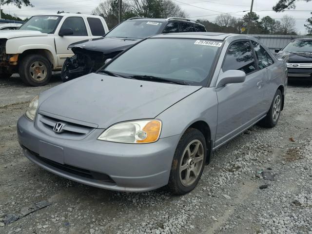 1HGEM22983L084249 - 2003 HONDA CIVIC EX SILVER photo 2