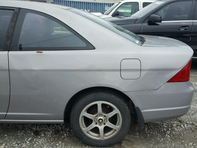 1HGEM22983L084249 - 2003 HONDA CIVIC EX SILVER photo 9