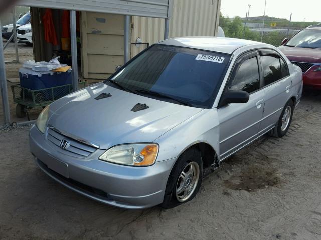 2HGES16592H586030 - 2002 HONDA CIVIC LX SILVER photo 2