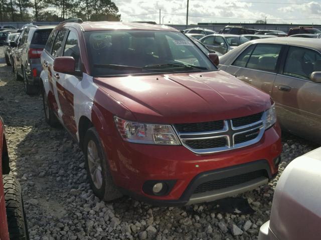 3C4PDCBG0HT509907 - 2017 DODGE JOURNEY SX RED photo 1