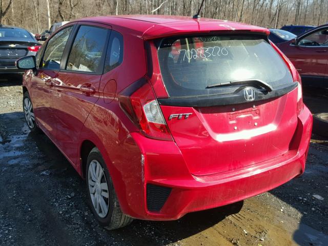 JHMGK5H59HS022082 - 2017 HONDA FIT LX RED photo 3