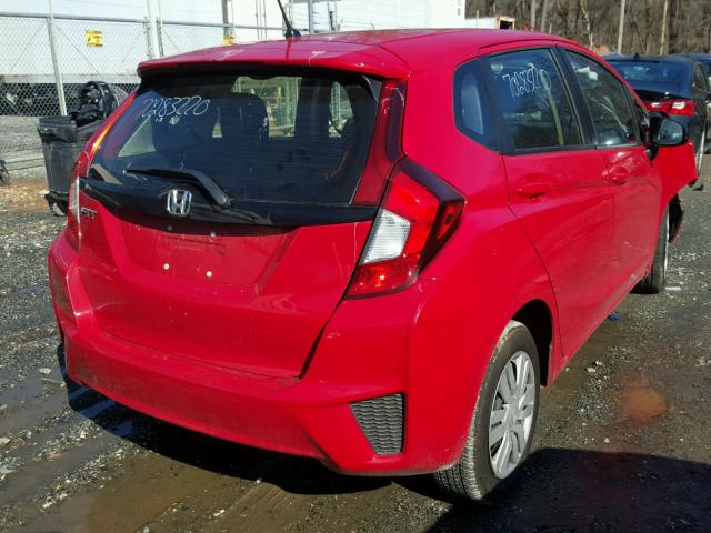 JHMGK5H59HS022082 - 2017 HONDA FIT LX Rouge photo 4