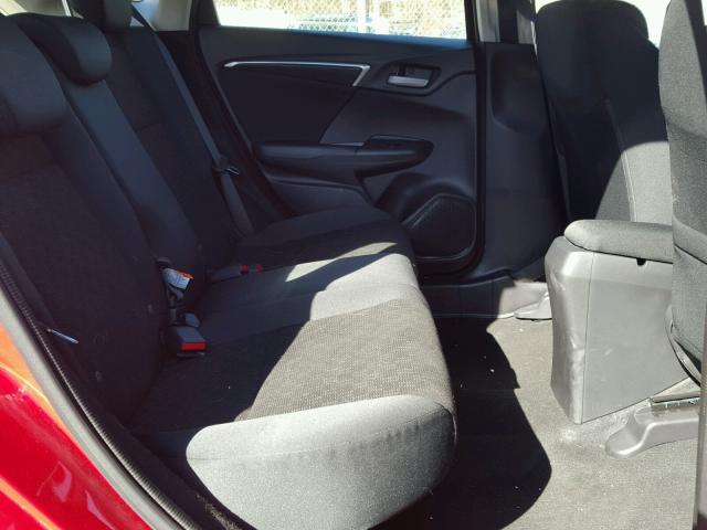 JHMGK5H59HS022082 - 2017 HONDA FIT LX Rouge photo 6