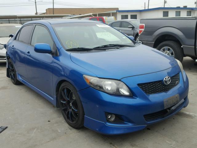 1NXBE40E99Z014767 - 2009 TOYOTA COROLLA XR BLUE photo 1