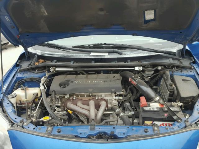 1NXBE40E99Z014767 - 2009 TOYOTA COROLLA XR 蓝色 照片 7