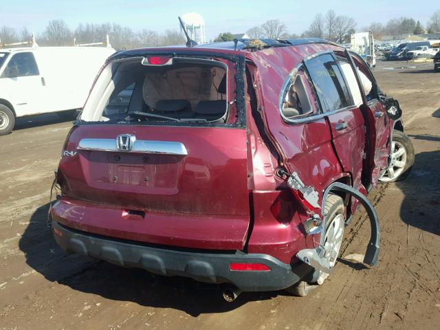 JHLRE48567C027375 - 2007 HONDA CR-V EX MAROON photo 4