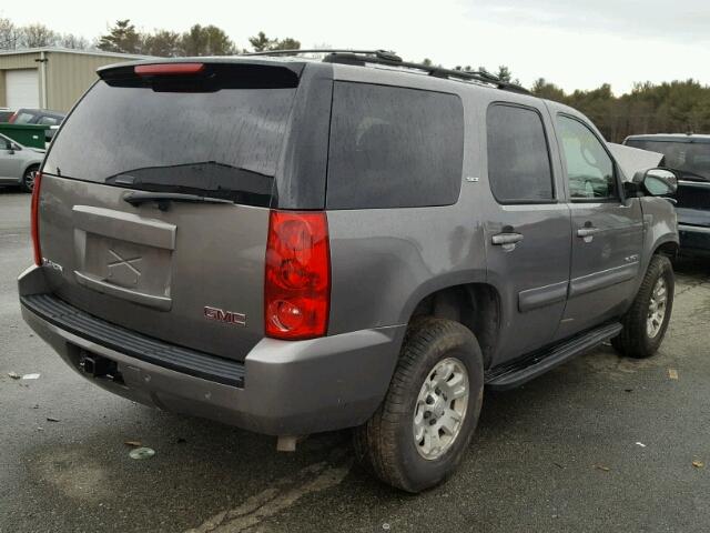 1GKFK13087J124628 - 2007 GMC YUKON GRAY photo 4