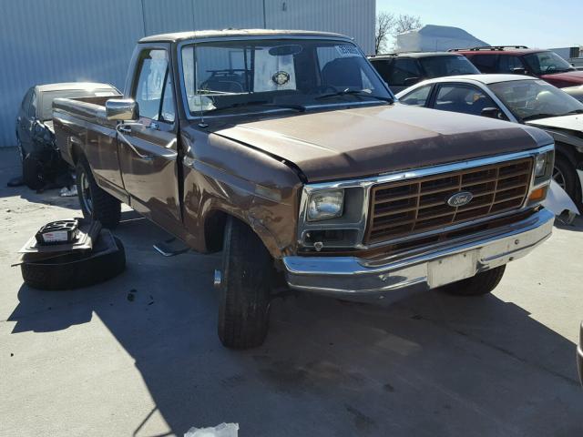 1FTHF2511GPA05753 - 1986 FORD F250 BROWN photo 1