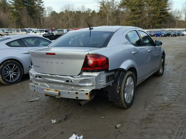 1B3BD4FB9BN598870 - 2011 DODGE AVENGER EX SILVER photo 4