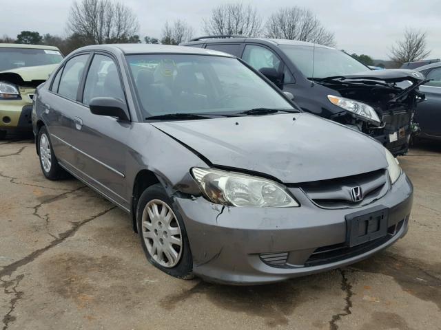 2HGES16565H508017 - 2005 HONDA CIVIC LX SILVER photo 1