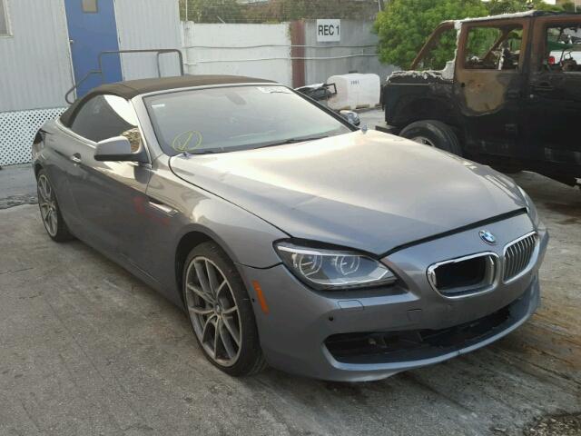 WBALZ3C53CDL71207 - 2012 BMW 650I GRAY photo 1