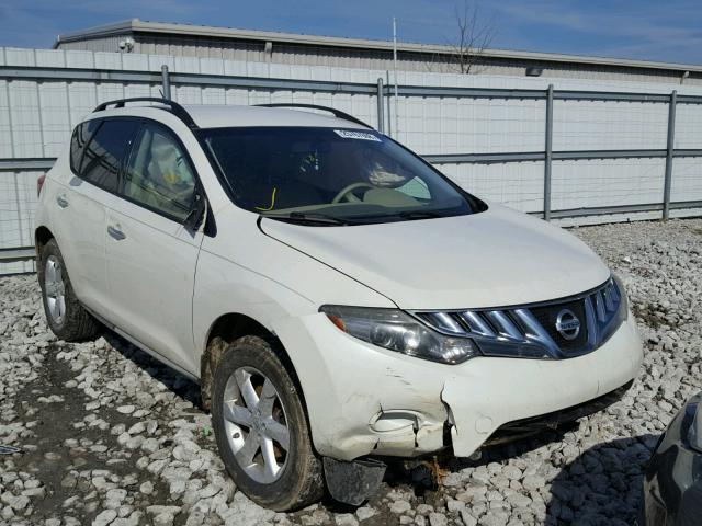 JN8AZ18W59W120688 - 2009 NISSAN MURANO S WHITE photo 1