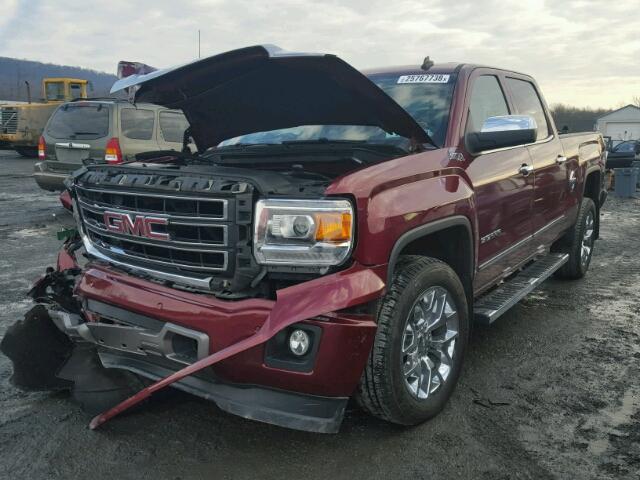 3GTU2VEC7EG203174 - 2014 GMC SIERRA K15 MAROON photo 2